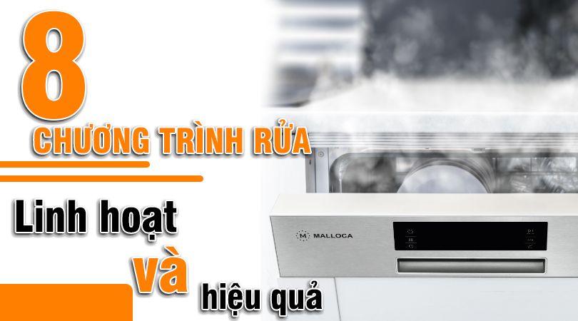 8 chương trình rửa chén